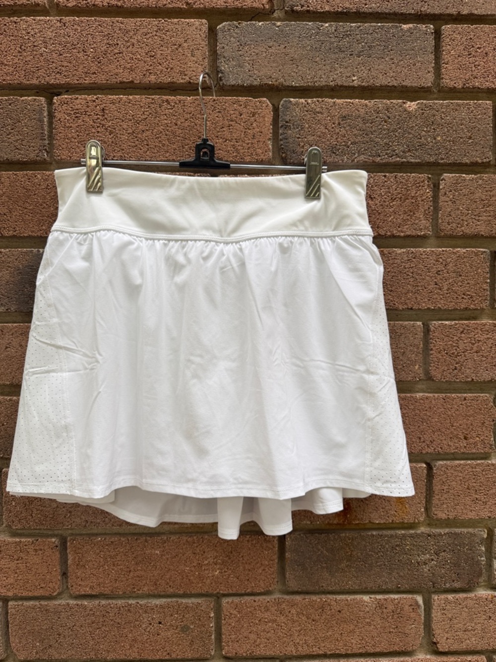 SPANX White Athletic Skort with Built-In Shorts Size Large